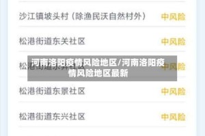 河南洛阳疫情风险地区/河南洛阳疫情风险地区最新