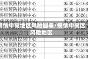 疫情中高地区风险图表/疫情中高区风险地区