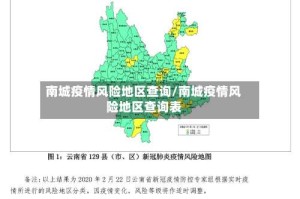 南城疫情风险地区查询/南城疫情风险地区查询表