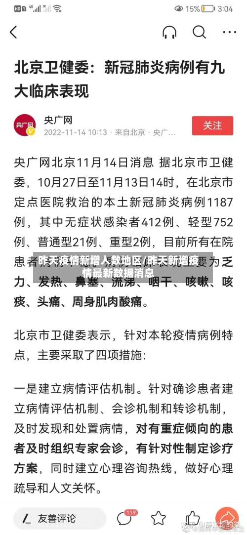 昨天疫情新增人数地区/昨天新增疫情最新数据消息-第1张图片