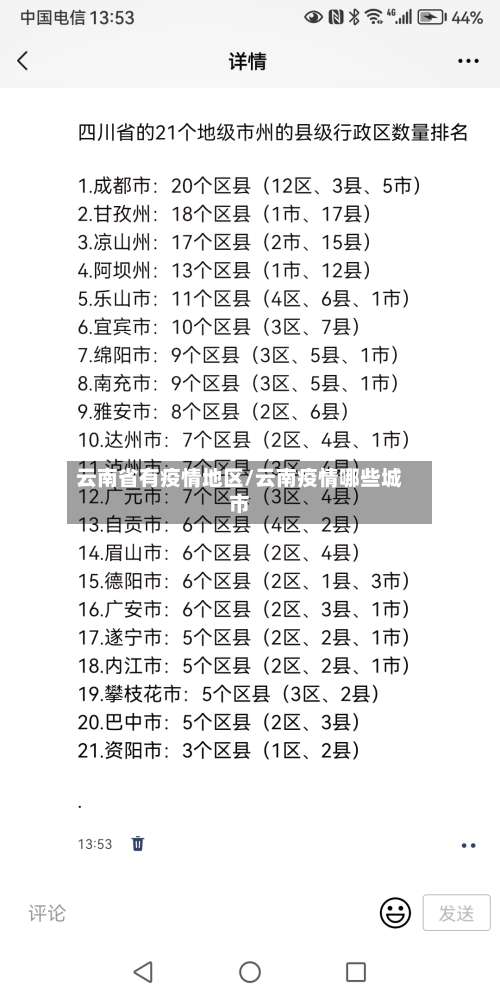 云南省有疫情地区/云南疫情哪些城市-第3张图片