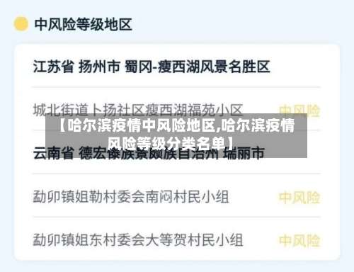 【哈尔滨疫情中风险地区,哈尔滨疫情风险等级分类名单】-第3张图片