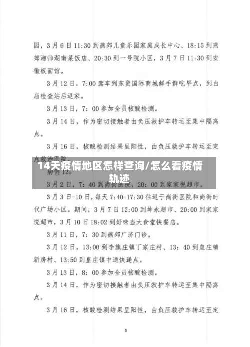 14天疫情地区怎样查询/怎么看疫情轨迹-第2张图片