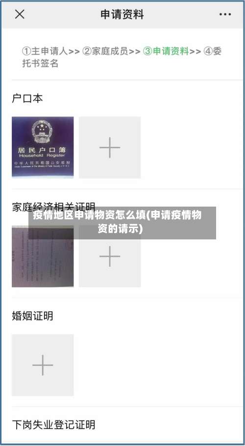 疫情地区申请物资怎么填(申请疫情物资的请示)-第1张图片