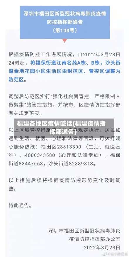 福建各地区疫情喊话(福建疫情指挥部通告)-第2张图片