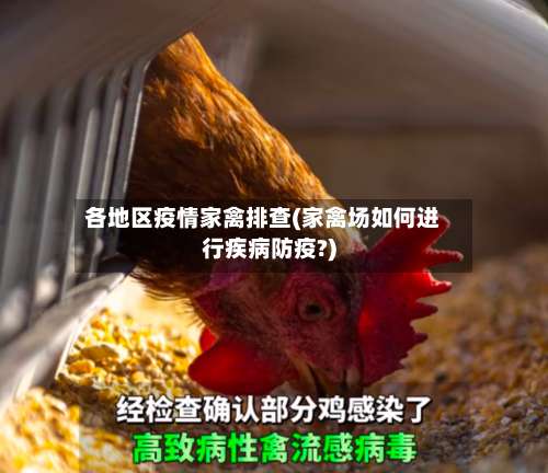 各地区疫情家禽排查(家禽场如何进行疾病防疫?)-第2张图片