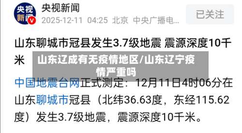 山东辽成有无疫情地区/山东辽宁疫情严重吗-第1张图片