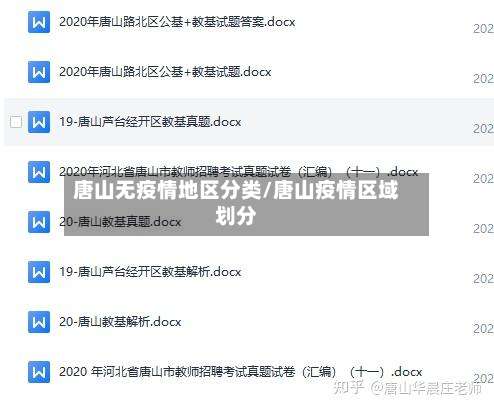 唐山无疫情地区分类/唐山疫情区域划分-第1张图片