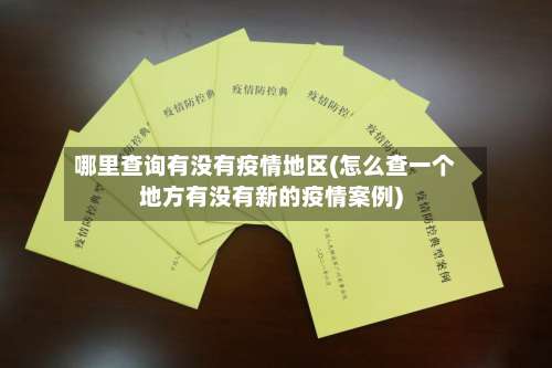 哪里查询有没有疫情地区(怎么查一个地方有没有新的疫情案例)-第1张图片