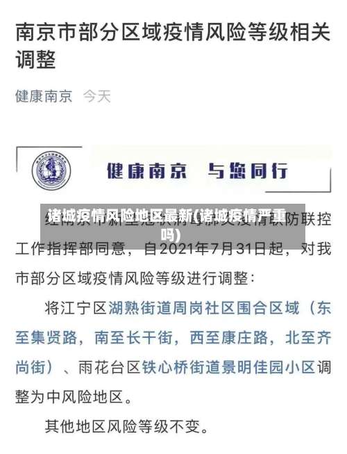 诸城疫情风险地区最新(诸城疫情严重吗)-第2张图片