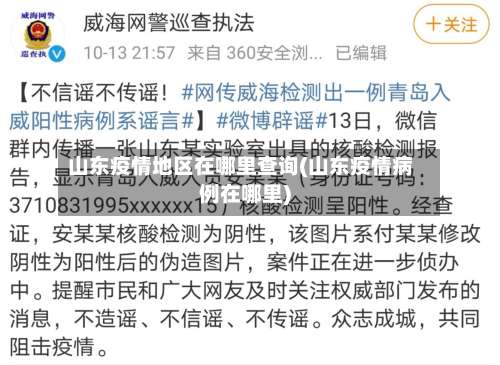 山东疫情地区在哪里查询(山东疫情病例在哪里)-第2张图片